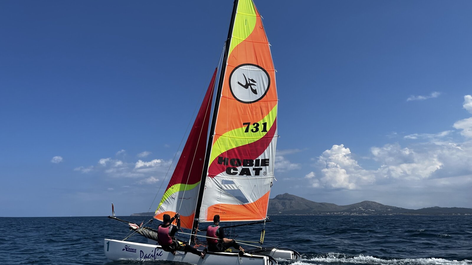 Gutes Wetter und toller Wind vor Pollença